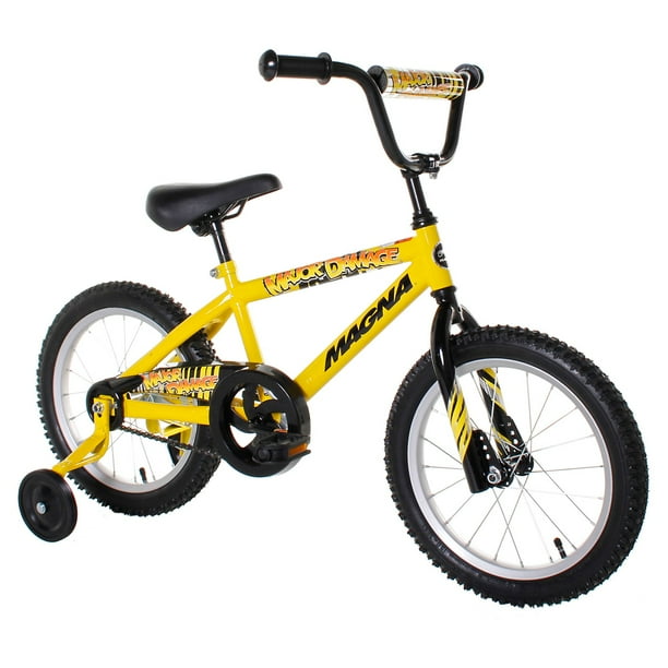 Major Damage 16" Boys' Bicycle, Yellow