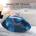 thumbnail image 4 of Satin Pillowcase Home Luxury Envelope Pillowcases Soft And Smooth Art Of Blue Butterflies, 4 of 6
