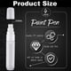 thumbnail image 3 of 4 Pack Paint Pens 15 mm Empty Acrylic Permanent Marker Clear White Marker Pen Fine Point Empty Refil, 3 of 5