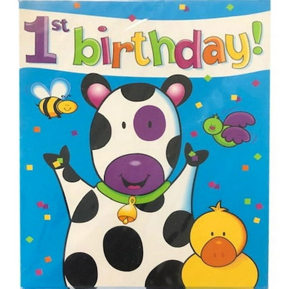 1st Birthday 'Barnyard Celebration' Invitations w/ Envelopes (8ct)
