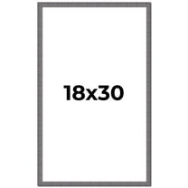 18x30 Frame Blue Kingsley Pewter Solid Wood Picture Frame Width 0.75 Inches |Interior Depth 0.5