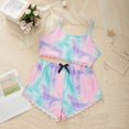 thumbnail image 1 of Conjunto de pijama Floral de Navidad para mujer, ropa de dormir Sexy de 2 piezas, camisola de satén de algodón, Top y pantalones cortos, conjunto de Pijamas para mujer, 1 of 4