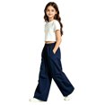 thumbnail image 6 of Landzoo Teen Girls Athletic Cargo Pants Wide Leg With Pockets And Drawstring Fall Casual Kid Girls Baggy Trousers, 6 of 6