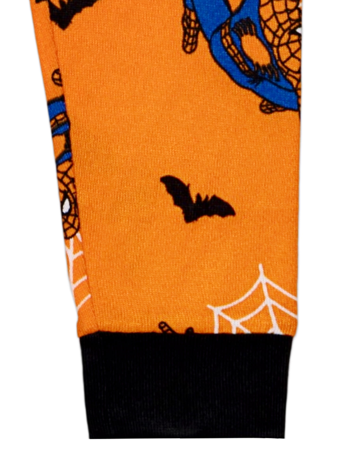 Marvel Boys Halloween Tight Fit Long Sleeve Top and Pant Pajama Set, 2-Piece, Sizes 4-12