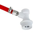 thumbnail image 4 of Conjunto de línea de gas con bloqueo de bola, tubo largo rojo de 5 pies, juego de desconexión de gas con bloqueo de bola de 5/16, kit de elaboración de cerveza casera, rojo, rojo, 4 of 5