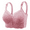 Pink, variant on Fulorrnie Bras for Women Plus Size Wirefree Supportive Comfort Back Fat Smoothing Longline Bandeau Full Figure Bra Beige 44