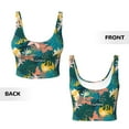 thumbnail image 5 of Kdxio Hawaiian Style Print Workout Crop Tank Top for Women Racerback Yoga Tank Tops Athletic Sports Shirts Exercise Undershirts, 5 of 9