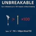 thumbnail image 3 of New Golf Tees Durable Golf Tee 10 Degree Tilt Design Reduces Rotation Zero Drag More Resistant To Play For Golfers Practice, 3 of 5