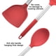 thumbnail image 3 of Juego de utensilios de cocina de 2 piezas, utensilios de cocina de silicona, mango de acero inoxidable, para cocinar, rojo, 3 of 5