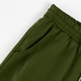 thumbnail image 6 of Fabrcox Mens Capris Pants 3/4 Elastic Waist Wide Leg Sweatpants for Men Baggy Lightweight Summer Camping Going Out Trousers for Men with Pockets Green XL, 6 of 6