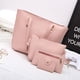 thumbnail image 4 of Bolsa 4 unids/set mujer PU cuero mujer sólido de mano Casual mensajero monedero Ndcxsfigh Para Estrenar, 4 of 9