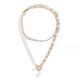 thumbnail image 1 of Retro Layered Pearl Necklace Paper Clip Chain Choker Necklaces OT Buckle Necklace Jewelry for Women and Girls, 1 of 5