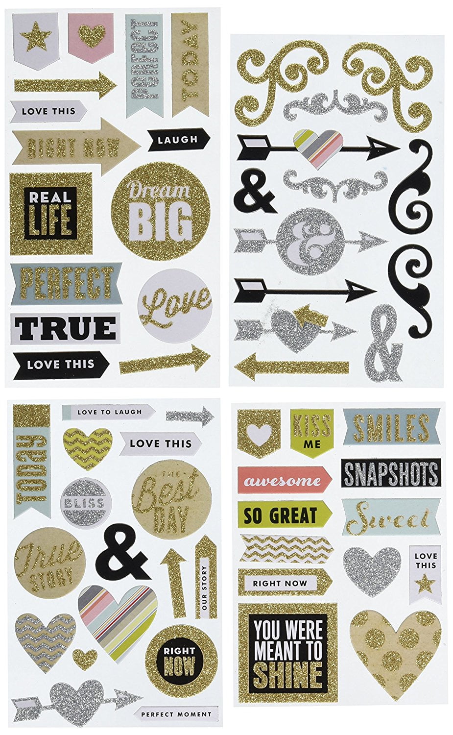 me & my BIG ideas Chipboard Stickers, Love This, These stickers are