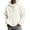 White, variant on Corduroy Full Zip-Up Ribbed Hoodies for Men Long Sleeve Solid Color Casual Sweatshirt Fall winter Outerwear