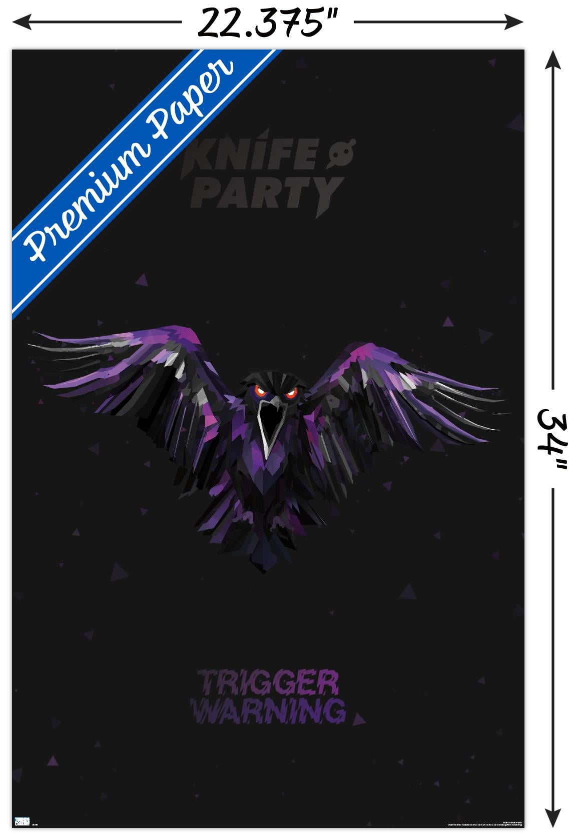 Knife Party - Crow Wall Poster, 22.375" x 34"