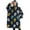 Navy Colorful Skull, variant on Oversized Wearable Blanket Hoodie,Navy Colorful Skull Pattern Sherpa Blanket Hoodie with Super Pockets,Super Warm Fuzzy Pullover for Women & Men