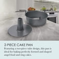 thumbnail image 2 of Chicago Metallic Non-Stick 2-Piece Angel Food Cake Pan with Feet, 2 of 6