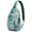 Chic, variant on Tropical Botanical Sling Backpack, Hawaiian Print Crossbody Travel Bag with Palm Leaf, Jungle Leaves, Exotic Floral Summer Beach Style