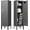 grey, variant on Sapital Metal Storage Locker with Lock 1 Door Steel School Gym Office Home Cabinet Blue
