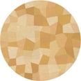 thumbnail image 1 of Ahgly Company Machine Washable Indoor Round Transitional Orange Area Rugs, 4' Round, 1 of 7