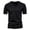 Black, variant on Mens T-shirts Short Sleeve Slim Fit Button Down Sports T Shirt Casual Solid Color Tees for Men Army Green S