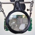 thumbnail image 2 of GUYUTING Adjustable Soldering Iron Magnifier Station with LED Lights Helping Hands Clamps 2.5X 5X Lens for Precise Soldering Tasks, 2 of 10