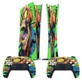 thumbnail image 2 of Psychedelic Zombie Skull Print PS5/PS5 Pro/PS5 Slim Digital Disc Skin Sticker For Console And Controller Skins, 2 of 7