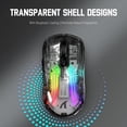 thumbnail image 3 of Mouse Gamer ATTACK SHARK X2 Inalámbrico Bluetooth 2.4G Recargable PixArt RGB 2400 DPI, 3 of 5