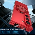 thumbnail image 3 of ELEHOLD Case for Samsung Galaxy Z Fold 7 2025, Ring Magnetic Fits Wireless Charger Anti-Scratch Shockproof Slim Rugged Protective Phone Case for Samsung Galaxy Z Fold 7 ,Red, 3 of 9