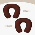 thumbnail image 3 of KLL Brown Pattern Memory Foam Cervical Neck Pillow Versatile U-Shaped Pillows for Home/Office/Camping/Travelling/Soft Washable Cover, 3 of 8