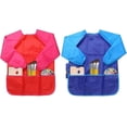 thumbnail image 2 of 2Pcs Kids Art Aprons, Waterproof with Long Sleeve for Age 2-8 Years, 2 of 5