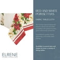 thumbnail image 2 of Elrene Home Fashions Red and White Poinsettias Tablecloth, 52"x70", Multi, 2 of 7