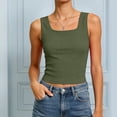 thumbnail image 5 of enyan Womens Spaghetti Strap V-Neck Ribbed Tank Tops for Women 2026 Slim Fitted Soft Camisole Basic Layering Shirts Athletic Tank Tops for Women,AG,XL, 5 of 7
