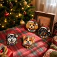 thumbnail image 6 of Pearl Diamond Art Christmas Ornaments Set of 10 Dog-Themed Hanging Decorations, Diy Craft Kit for Dog Lovers, 6 of 6