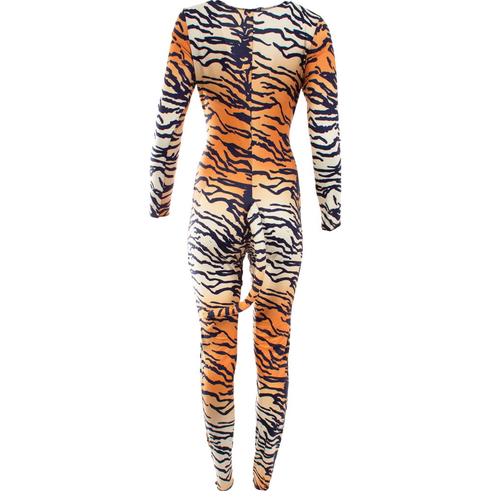 Underwraps Tiger Cool Cat Women's Halloween Fancy-Dress Costume for Adult, S