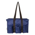 thumbnail image 4 of Solid Color Zipper Top Organizing Game Day Tote Diaper Bag Weekender Tailgate Can Be Personalized Blank - Navy, 4 of 5