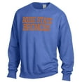 thumbnail image 2 of Men's ComfortWash Royal Boise State Broncos Stack Garment Dyed Crewneck Pullover Sweatshirt, 2 of 3