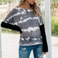 thumbnail image 4 of Vedolay Cute Sweaters Womens 2023 Casual Turtleneck Long Sleeve Striped Loose Pullover Sweater,Gray 3XL, 4 of 4