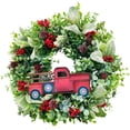 thumbnail image 1 of Bayas De Camión De Navidad Para Puerta Delantera, Corona De Piña De Camión Rojo Artificial, Corona Colgante De Vacaciones Para Decoración De Interiores Y Exteriores Minnieouse HA039180-00, 1 of 6