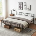 thumbnail image 3 of DSstyles Bed Frame Metal Platform Mattresswith Headboard and Footboard, Under-Bed Storage, no Box Spring Needed, 3 of 8