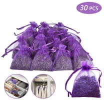 Semfri 30 Pack Lavender Scented Sachet Home Fragrance Sachets Dried Lavender Flowers Potpourri Bags for Wardrobes Drawers Closets