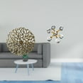 thumbnail image 2 of Escultura para colgar en la pared,Decoración de pared de metal para sala de estar,dormitorio y exterior.,Escultura colgante Arte de pared Disco decorativo,Figura de escritorio,Figura esférica, 2 of 8