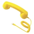 thumbnail image 4 of Bunblic Retro Phone with Noise Reduction, Built-in , Wired Connection, Volume Control, Comfortable Grip, High-Quality Materials, Touch Control Yellow, 4 of 8