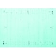 thumbnail image 1 of Ahgly Company Machine Washable Indoor Rectangle Solid Turquoise Blue Modern Area Rugs, 2' x 4', 1 of 4