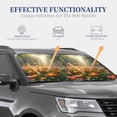 thumbnail image 4 of Vsdgher Butterflies In Flower Field Print Car Windshield Sun Shade, Reflective Sunshade Window Sunshade Sun Visor Protector Fit for Cars,Trucks,SUVs-Medium, 4 of 6