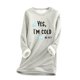 thumbnail image 2 of ICHUANYI Clearance Women's Round Neck Pocket Thickened Plush Warm Long Sleeve Tops ICHUANYI "ICHUANYI", 2 of 5