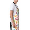 thumbnail image 3 of Naloa Colorful Donuts Apron Kitchen Aprons with Pockets for Women Men Chef, 3 of 8
