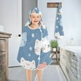 thumbnail image 4 of Cute Cats and Stars Kids Hooded Beach Towel Baby Bath Poncho Towels with Hood Absorbent 50"x23.5" for Pool Swimming, 4 of 7