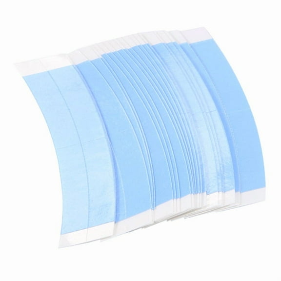 36Pc/Lot Blue Fixed Double Tape Wig Adhesive Extended Hair Tape Waterproof for Toupee Lace Wig Film with Slitting Line