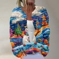 thumbnail image 1 of Wiyuqeen Snowmans Cardigan Sweaters Womens Funny Christmas Button Down Knit Cardigans Xmas Long Sleeve Jacket Coats Plus Size Fall Sweaters, 1 of 5